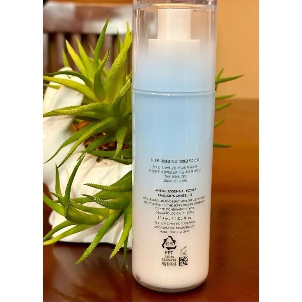LANEIGE - NWOT - Essential Power Emulsion (Moisture), 120 ml (4 fl oz) No Box - Picture 6 of 10